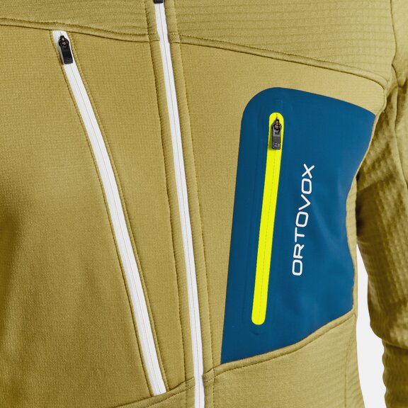 ORTOVOX FLEECE GRID HOODY M Hoodies ORTOVOX